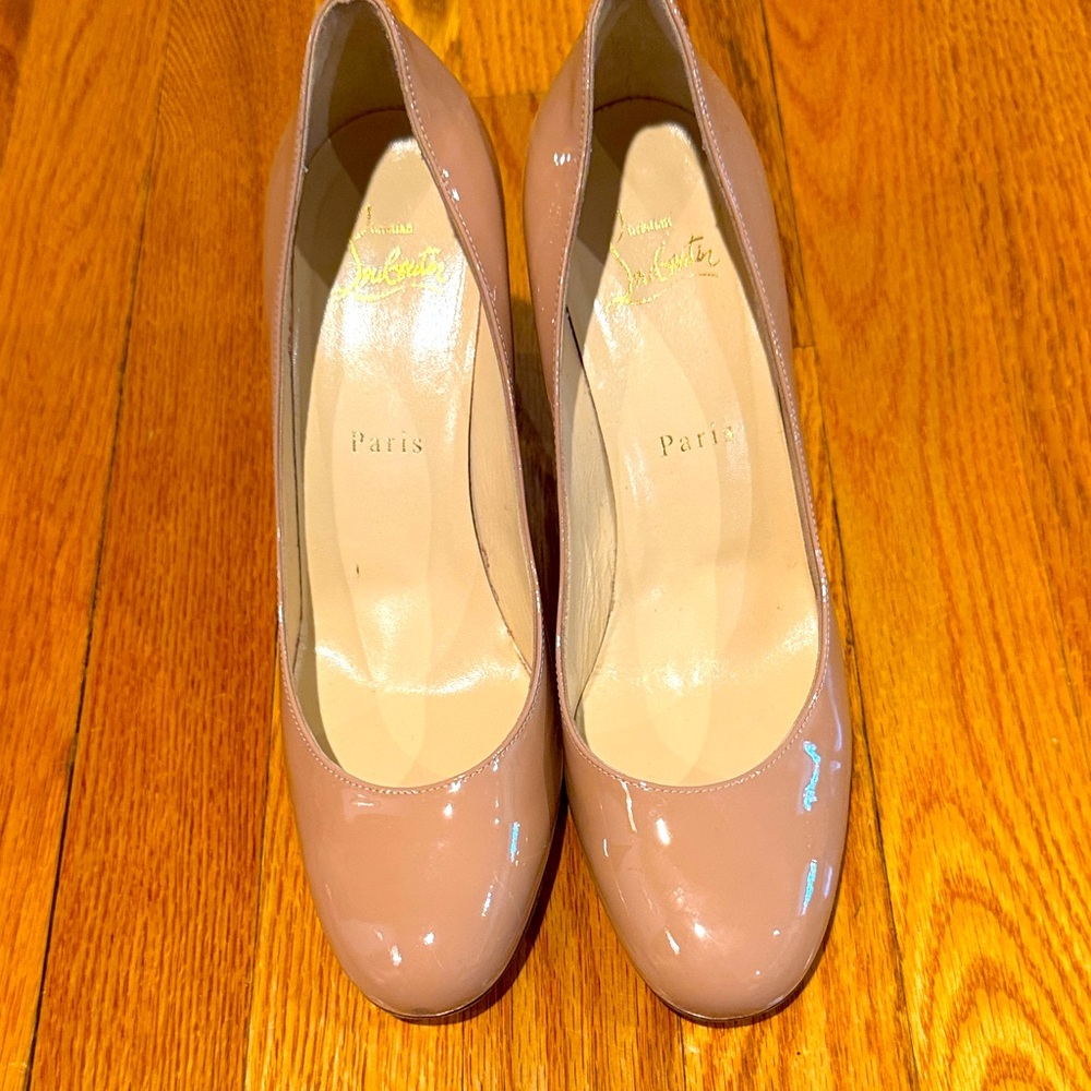 Christian Louboutin Blush Patent Leather Heels